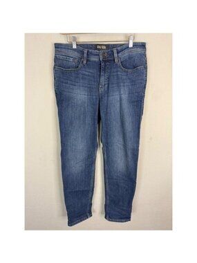 DU/ER Fireside Fleece Lined Jeans Mens 33x30 L2X Slim Fit Blue High Stretch